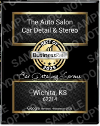 The Auto Salon - Best of BusinessRate 2025 Award - #1 Car Detailing Service in Wichita KS
