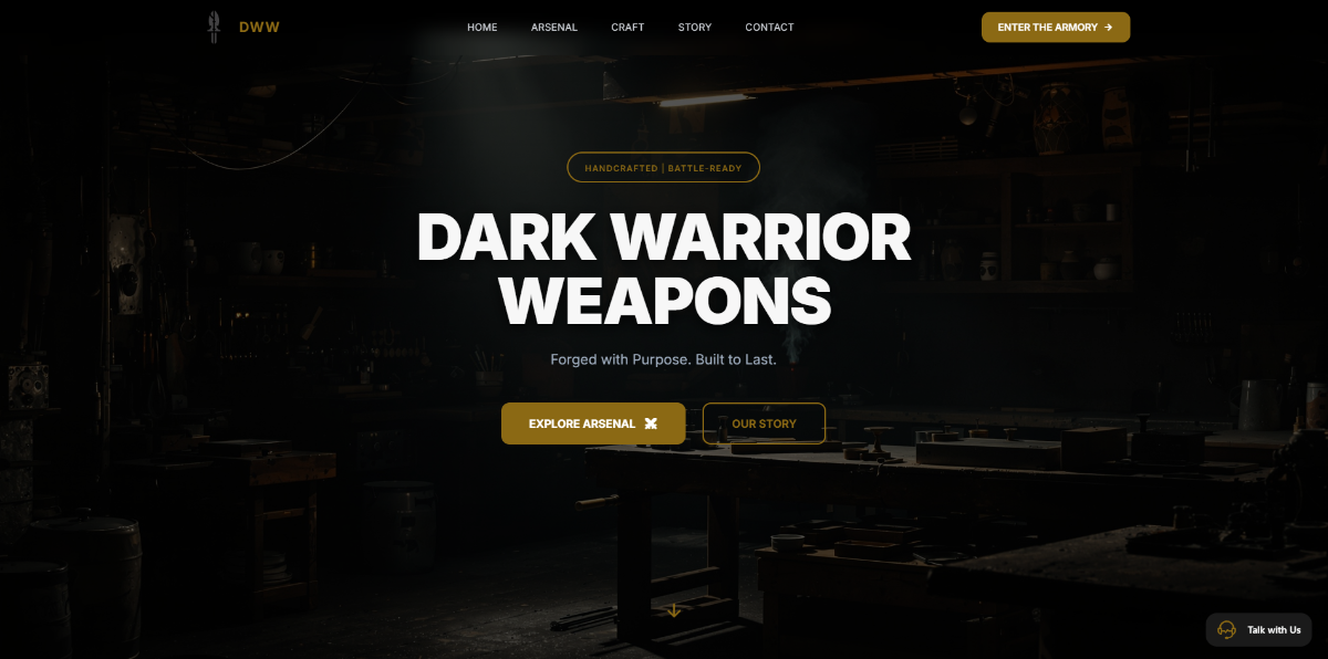 Dark Warrior Weapons