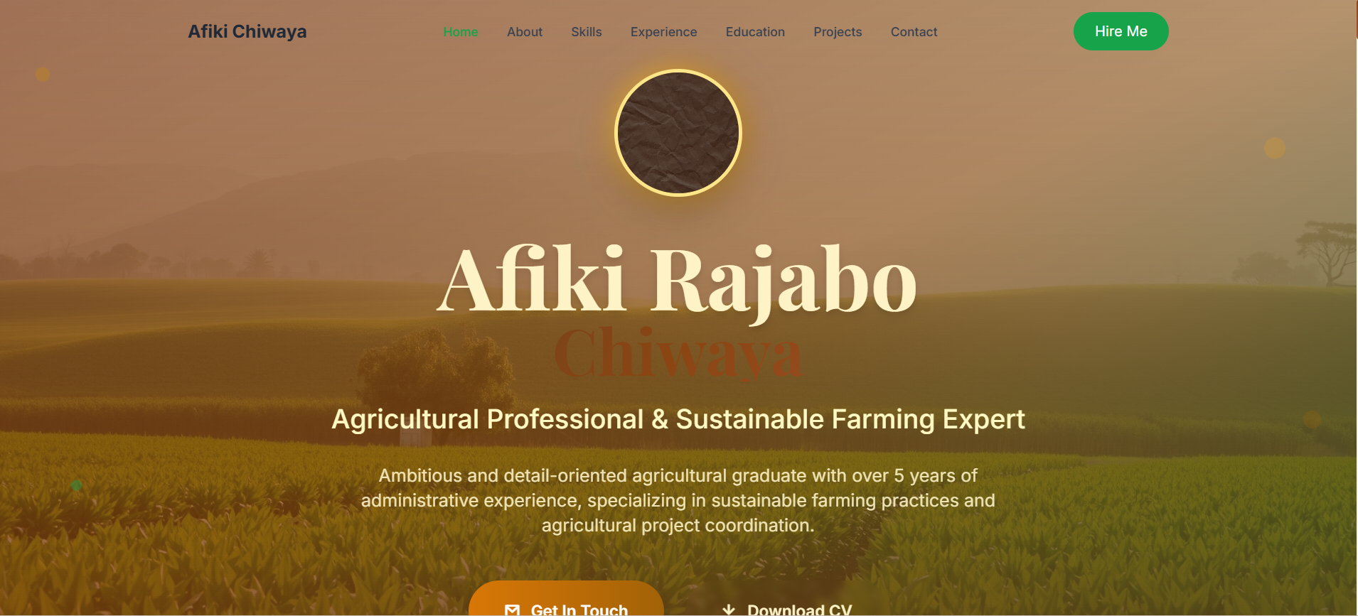 Career Spark — Personal Portfolio Website for a Job-Seeker