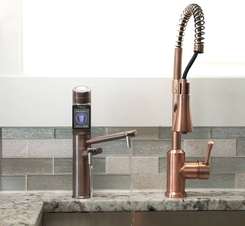 Tyent UCE water ionizer installed in kitchen — in-situ lifestyle