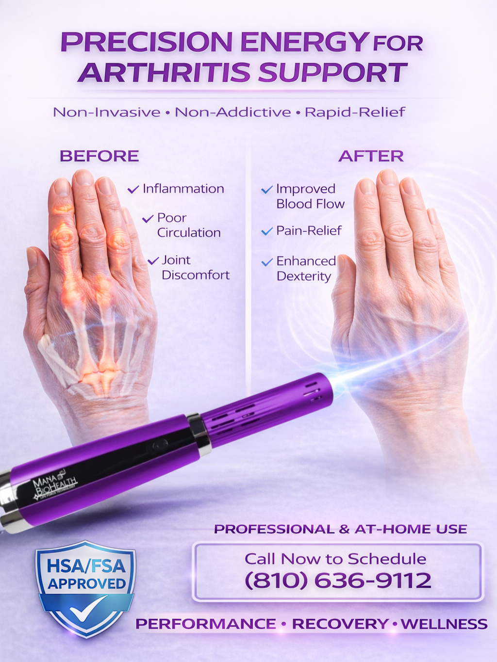 Mana BioHealth wellness center — arthritis treatment near Davison MI