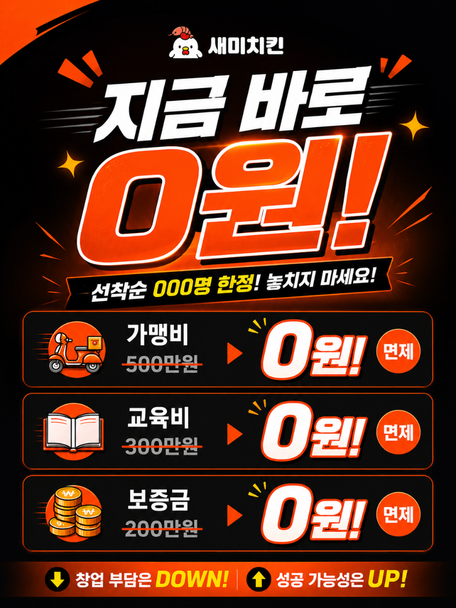 새미치킨 창업 비용
