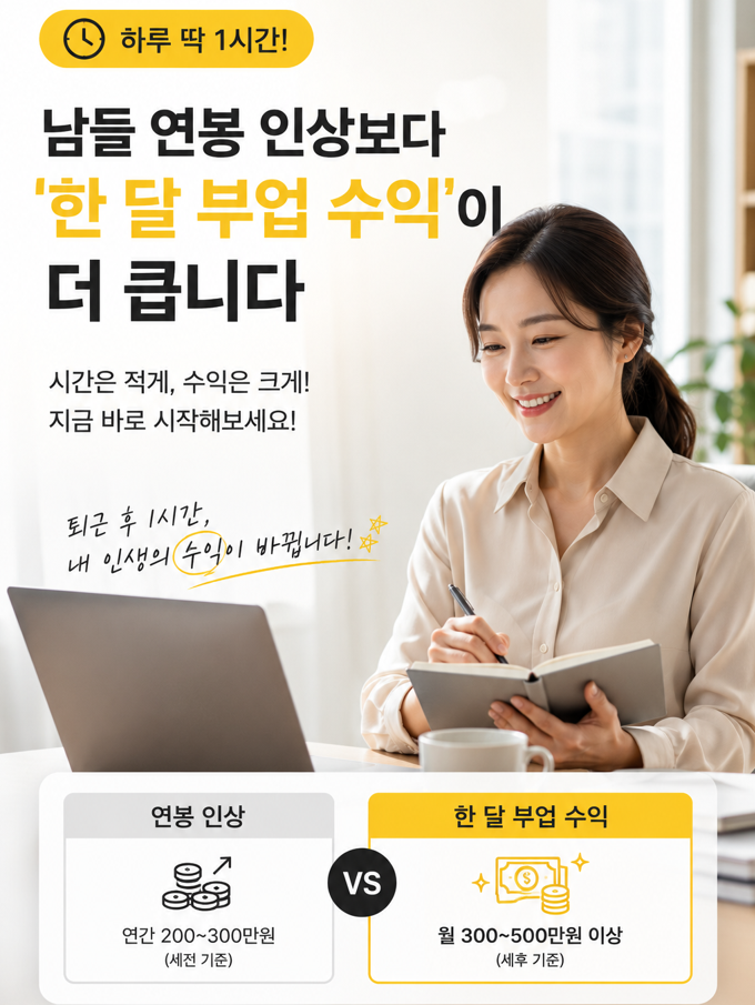 한 달 부업 수익
