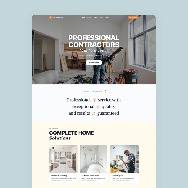 Build Right Contractor Template