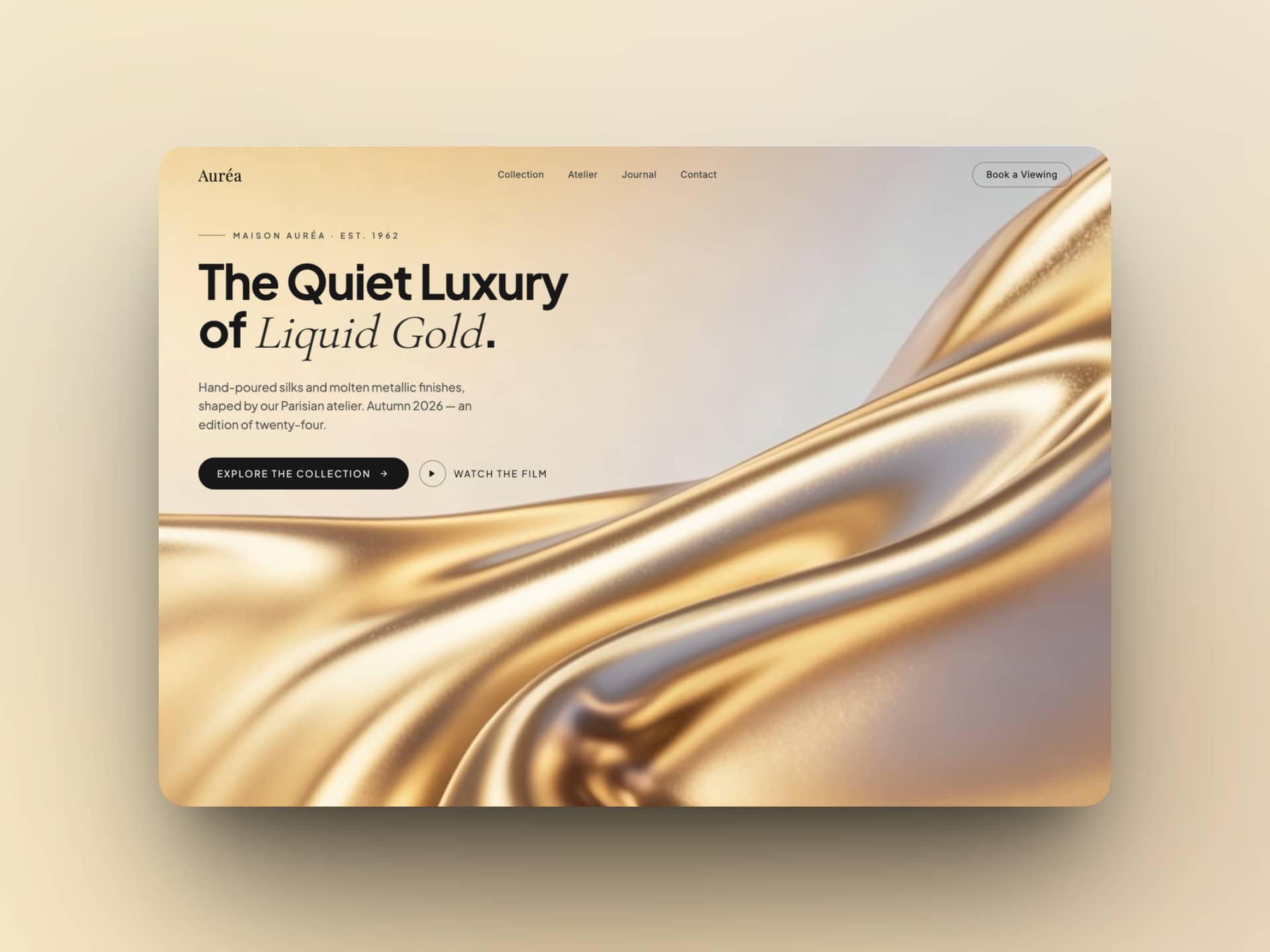 Liquid Gold Silky Metallic Hero