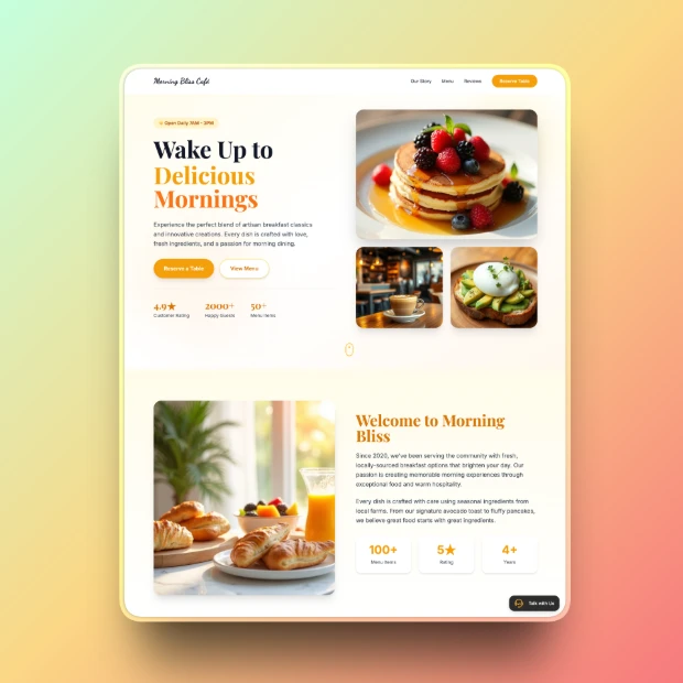 Morning Dew Brunch Template