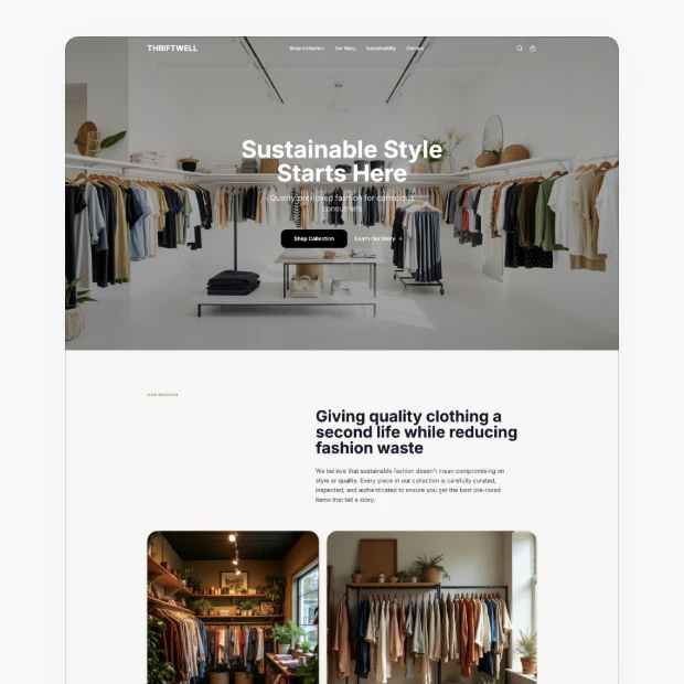 Retro Finds Thrift Template