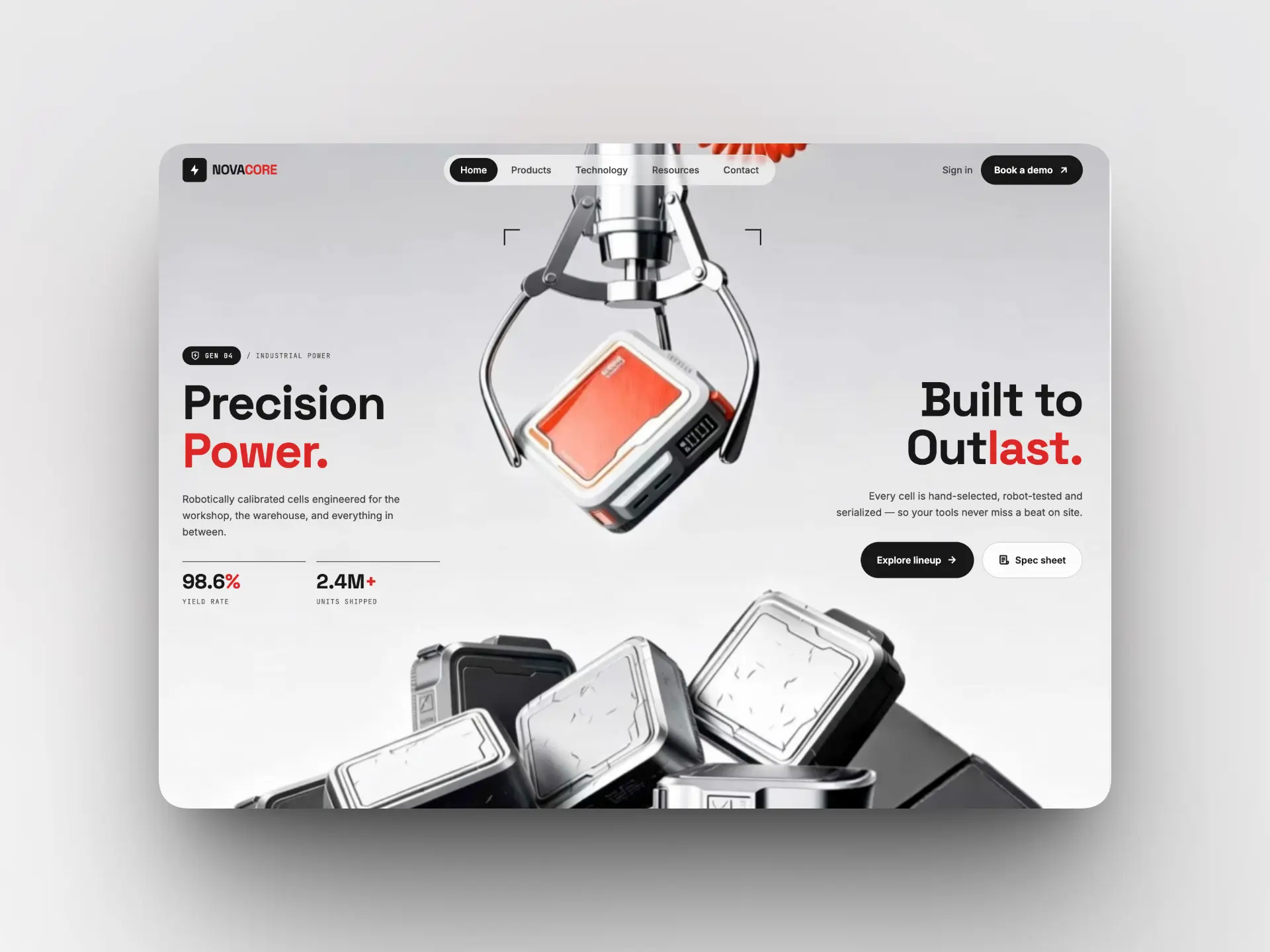 Precision Industrial Power Cells Built for Unforgiving Job Sites