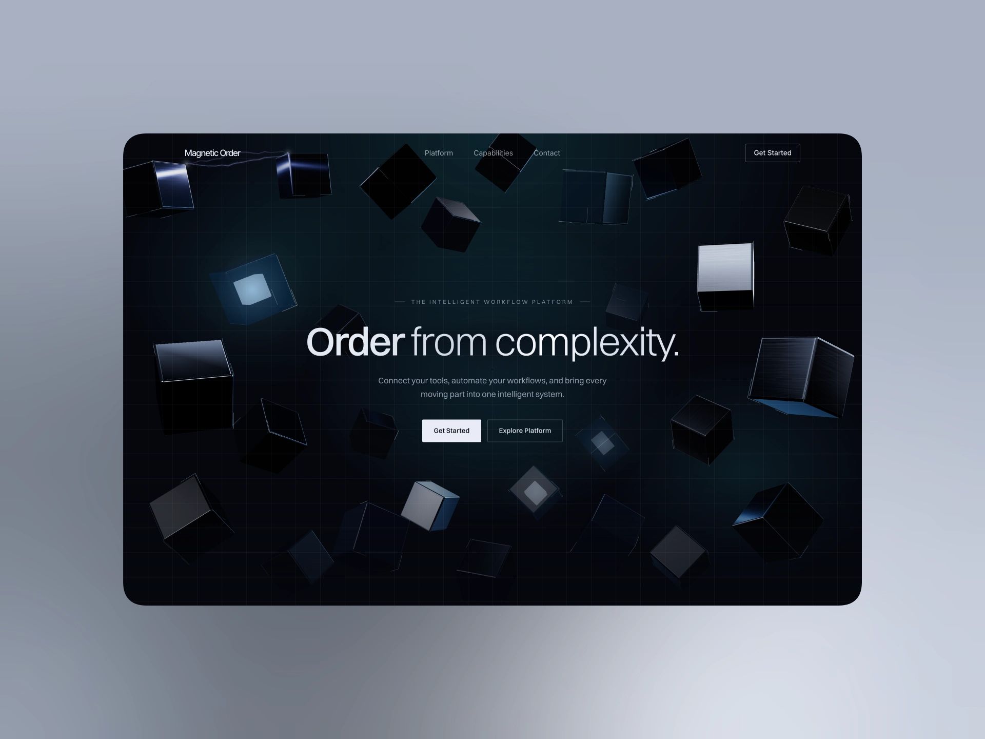 Magnetic Order — 3D SaaS Website