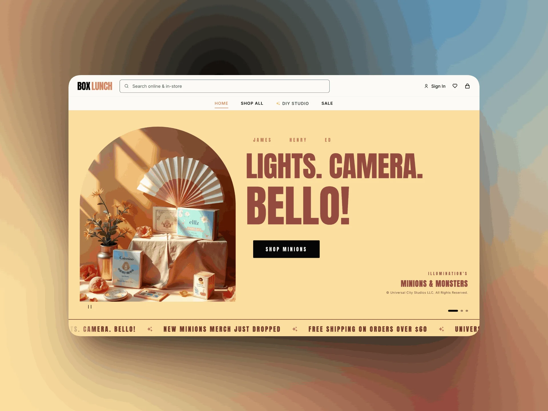 Template for peripheral e-commerce products