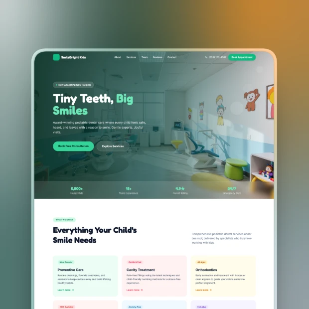 Pediatric Dentistry Template