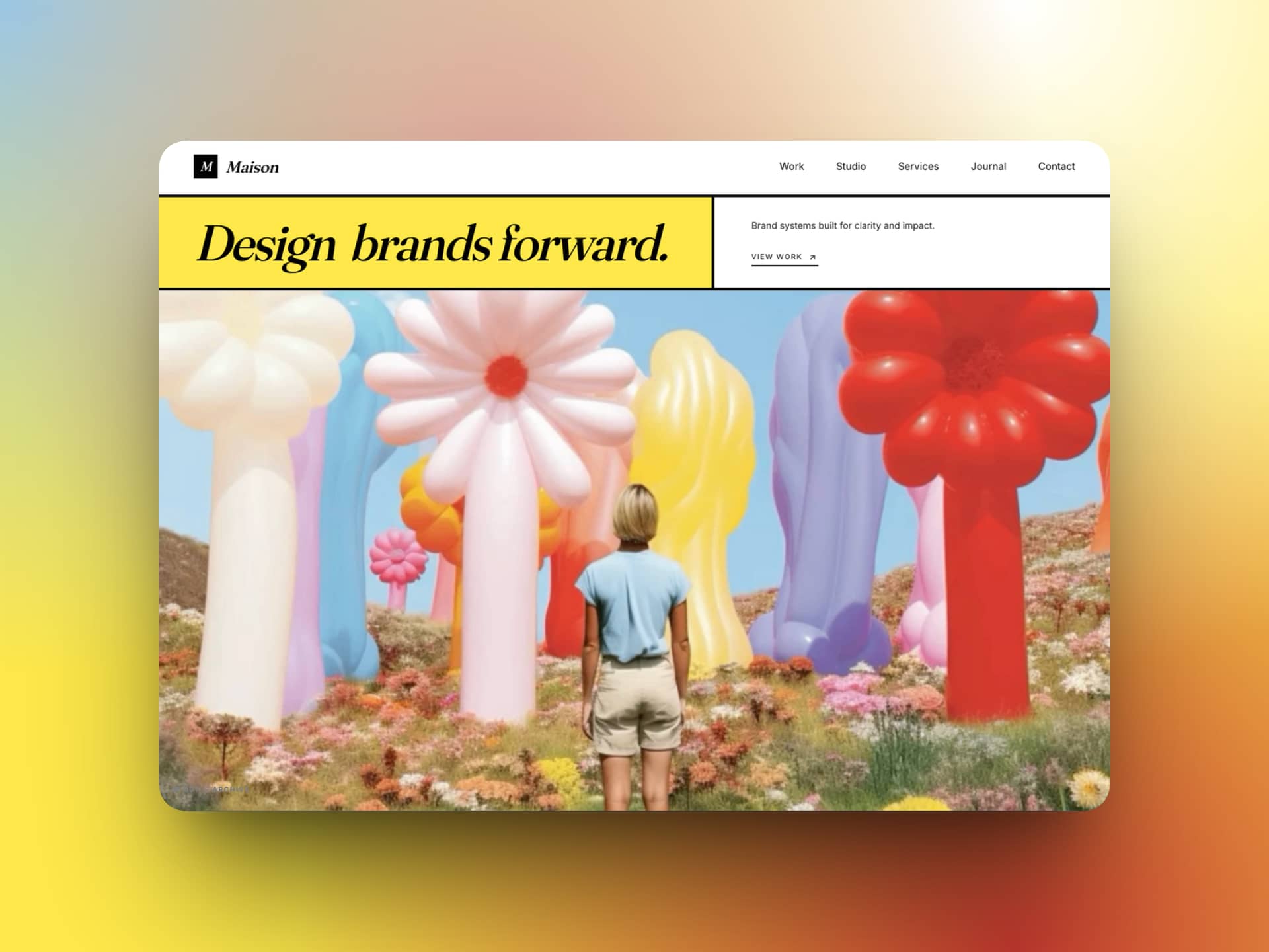 Swiss Serif Hero Interface