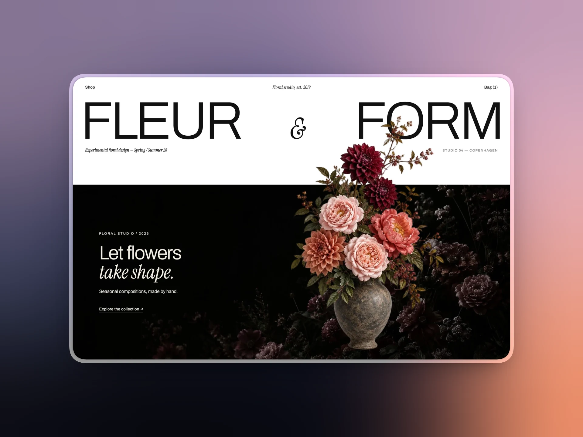 FLEUR & FORM — Editorial Flower Shop