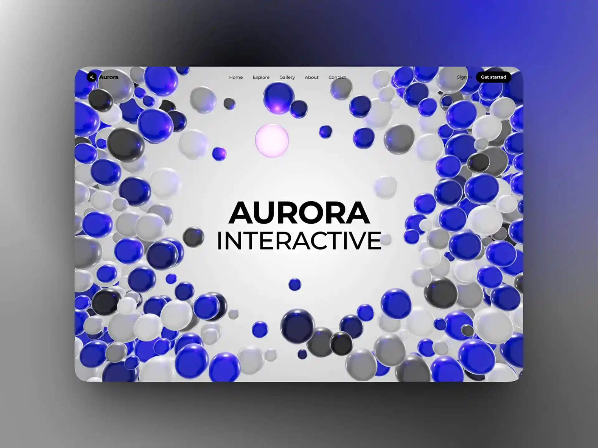 Gravity free sphere effect template