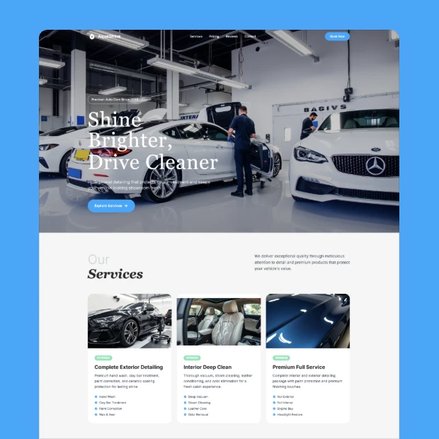 Suds & Shine Wash Template