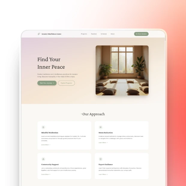 Mindfulness Center Template