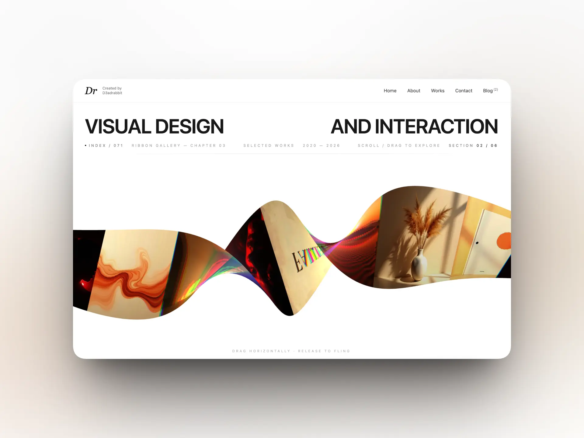 Curve Card Gallery special effects