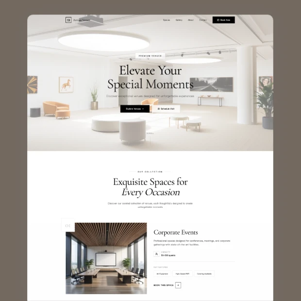 Grand Hall Venue Template