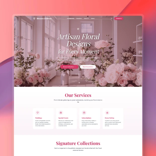 Bloom Botanic Florist Template