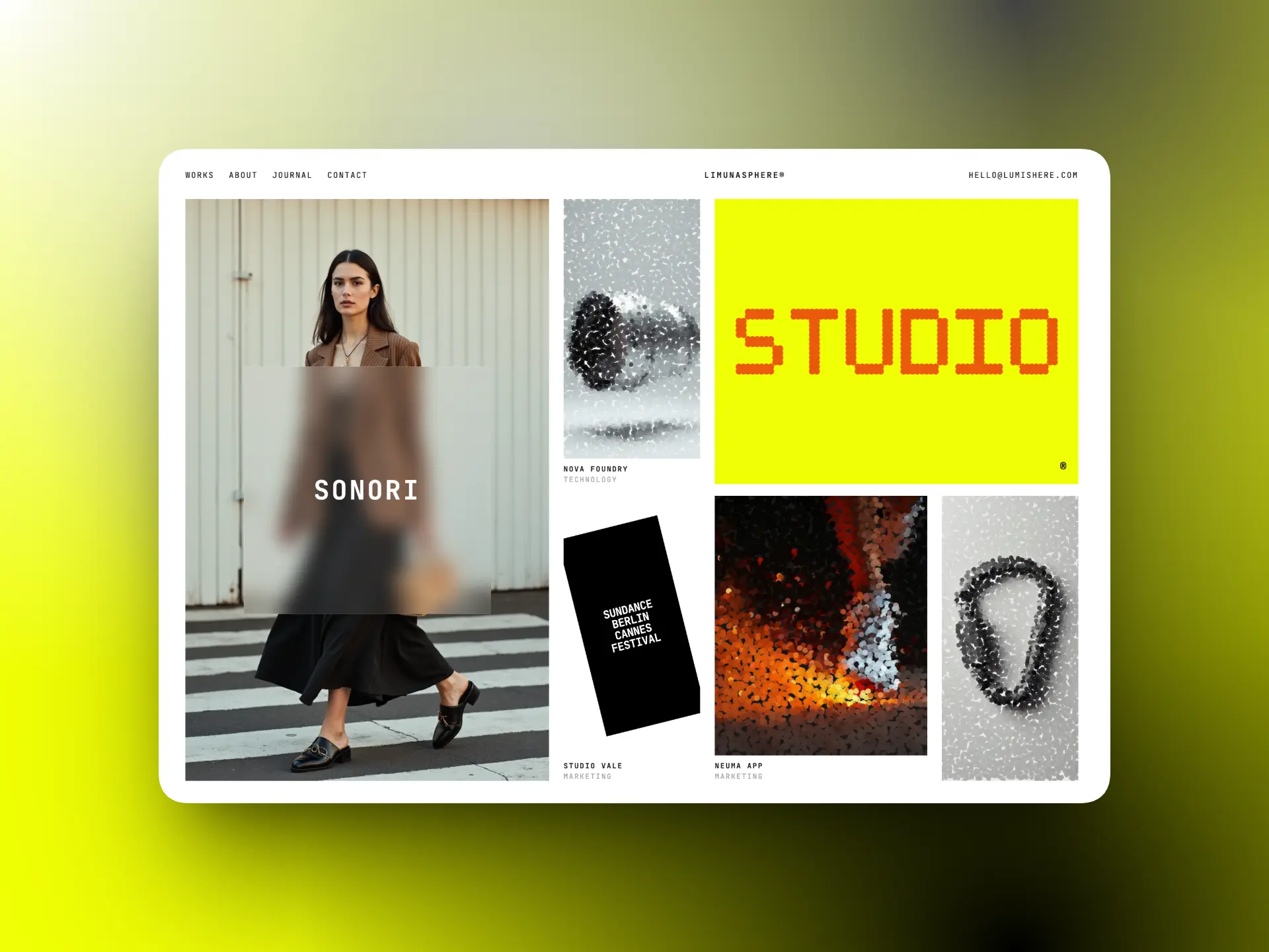 Fashion gradient disappearing effect image