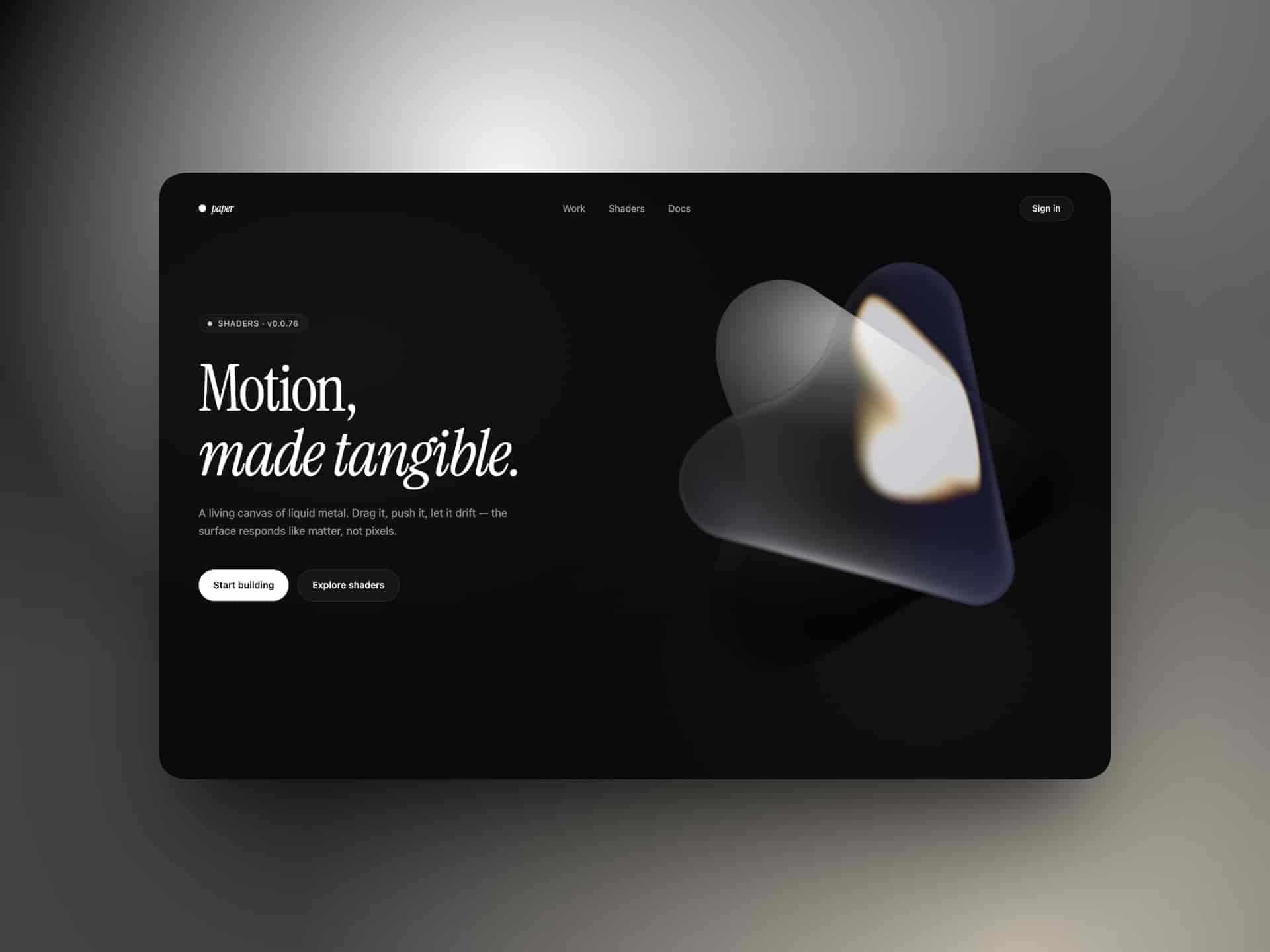 Hero Section for Product Page