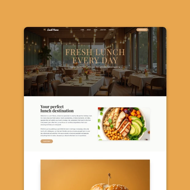 Quick Lunch Spot Template