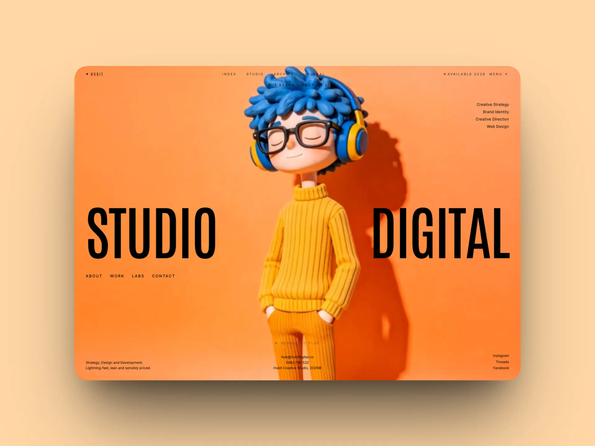 3D Clay Character Hero Visual