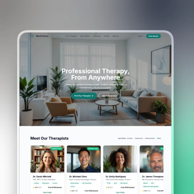 Online Therapy Platform Template