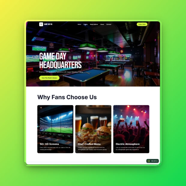 Game Zone Pub Template