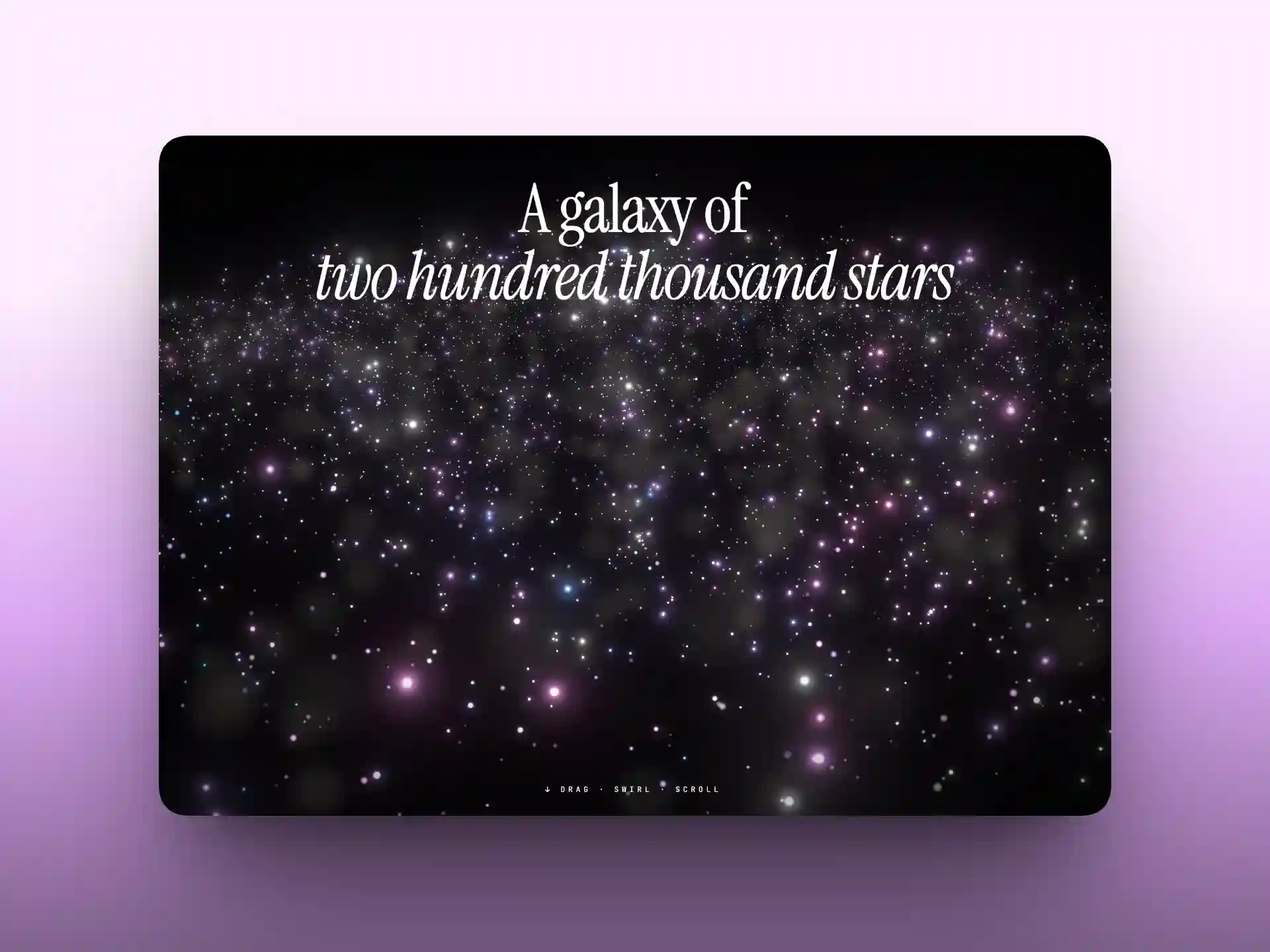 Interactive Bokeh Star Hero Visual