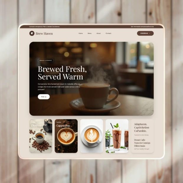 Bean Culture Cafe Template