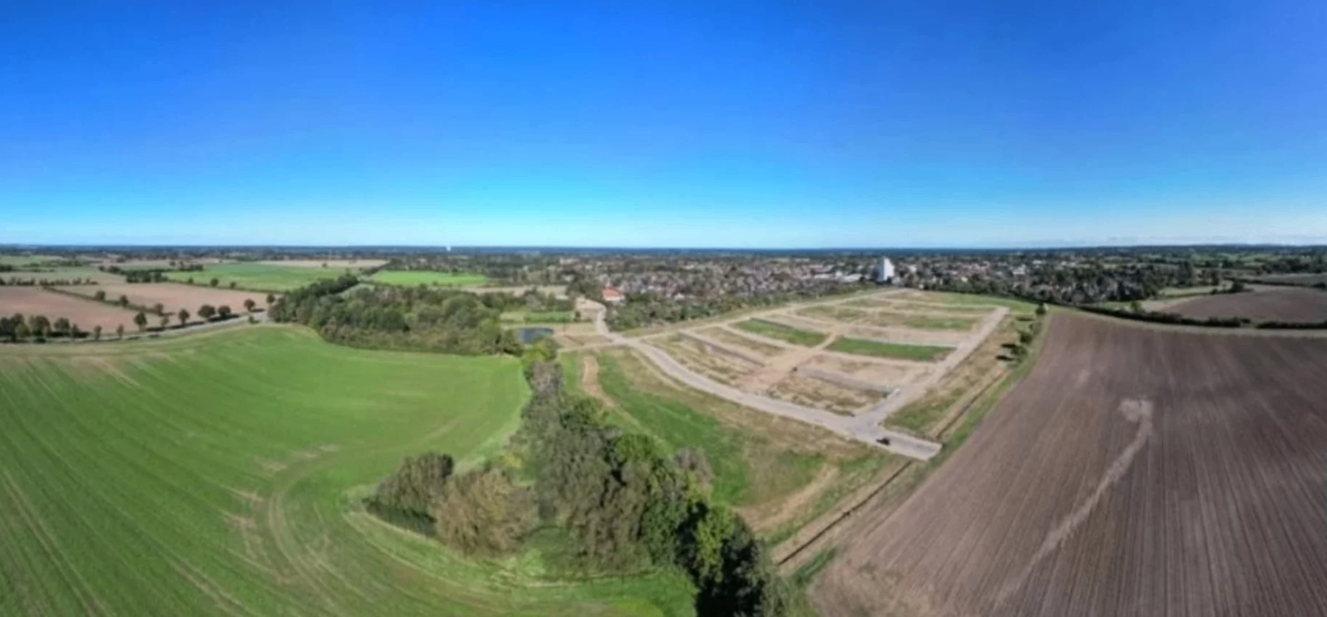 Neubaugebiet bei Kiel – Luftaufnahme