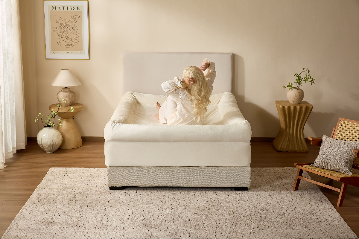 LullaNest bordered bed sheet - elegant luxury bedding