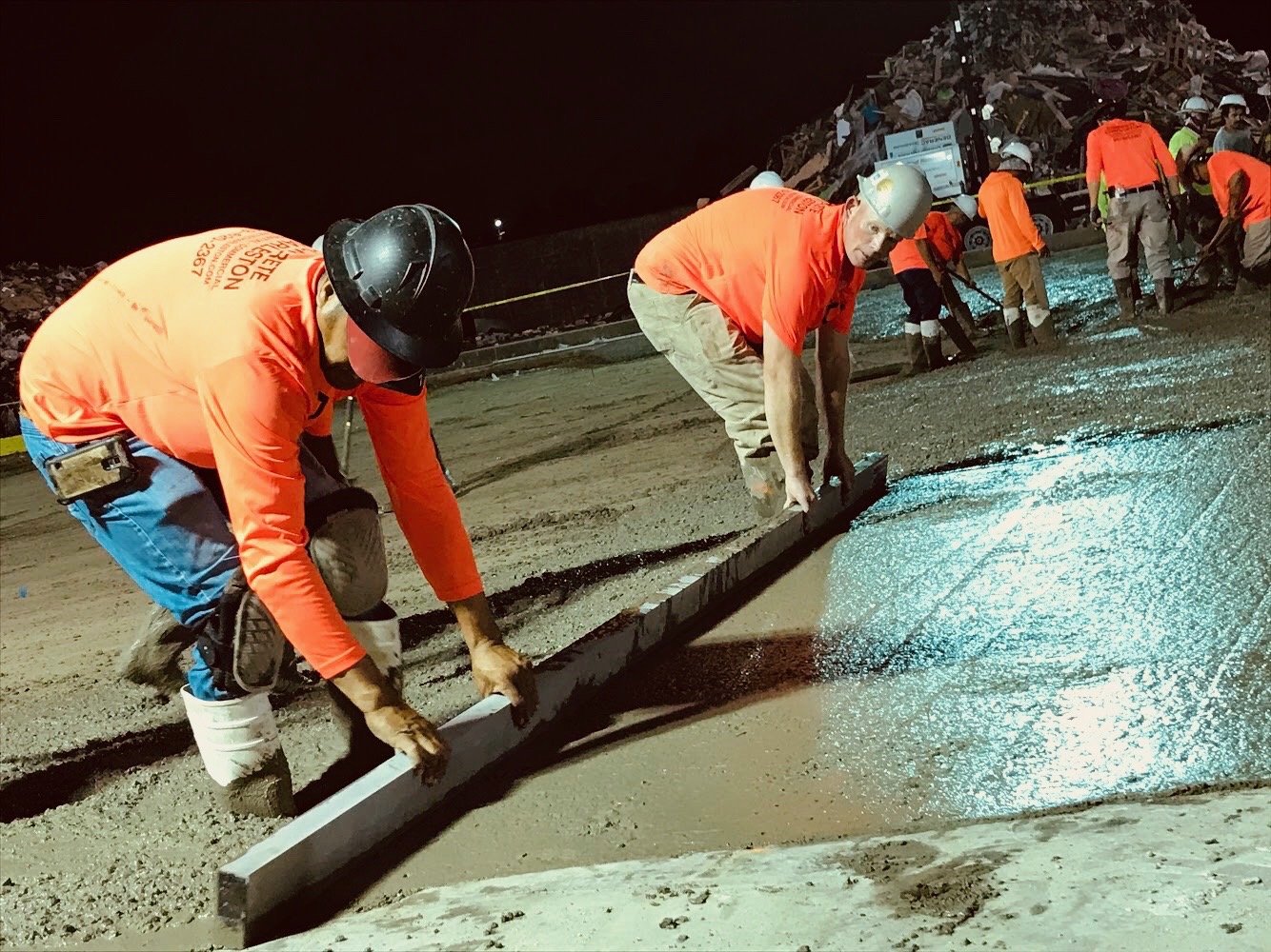 Concrete Charleston team performing quality concrete work in Charleston Lowcountry, demonstrating professional craftsmanship, attention to detail, and commitment to customer satisfaction on residential project