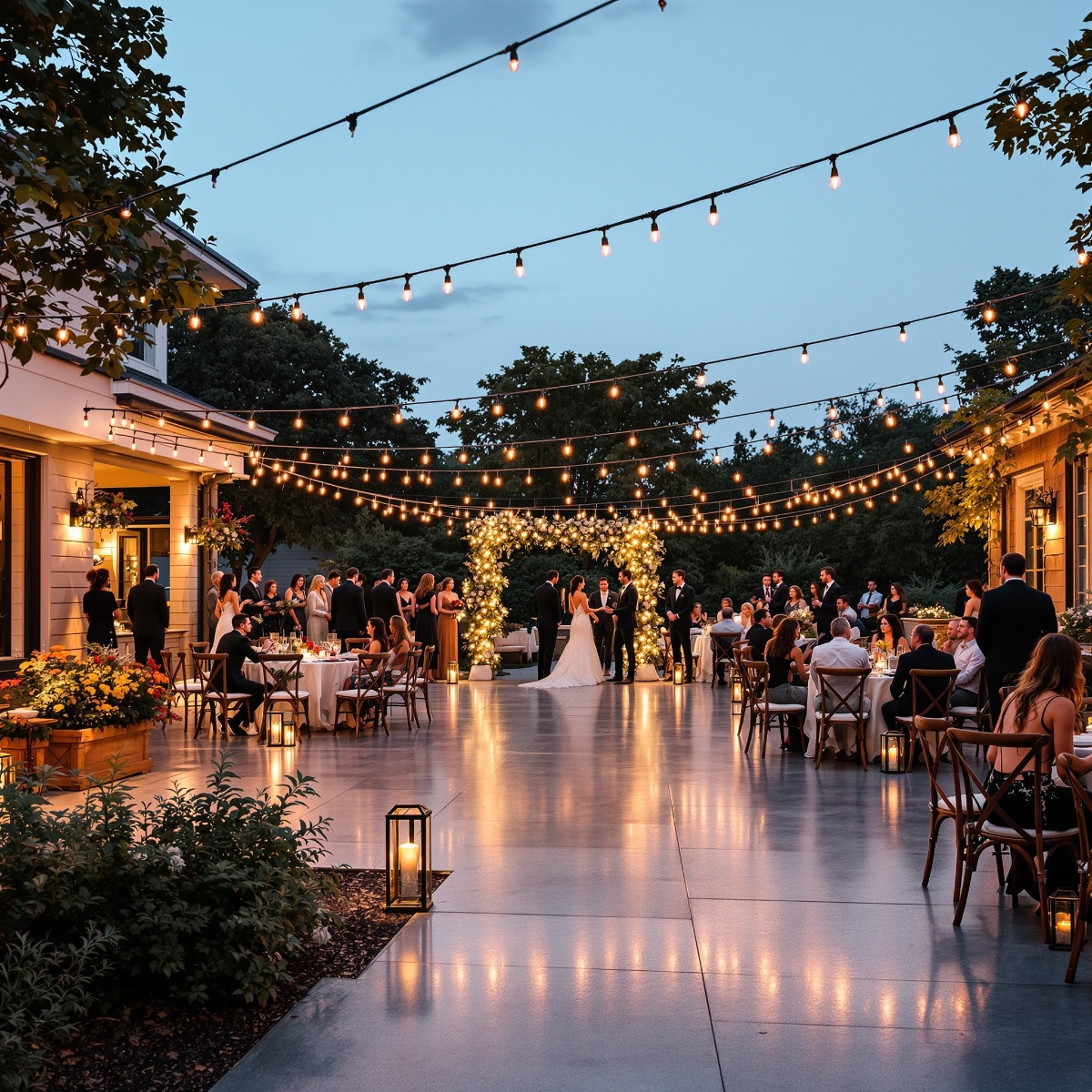 Decorative concrete patio in Charleston featuring custom staining, artistic patterns, and colored finishes that create unique outdoor entertainment spaces with aesthetic appeal and functional durability