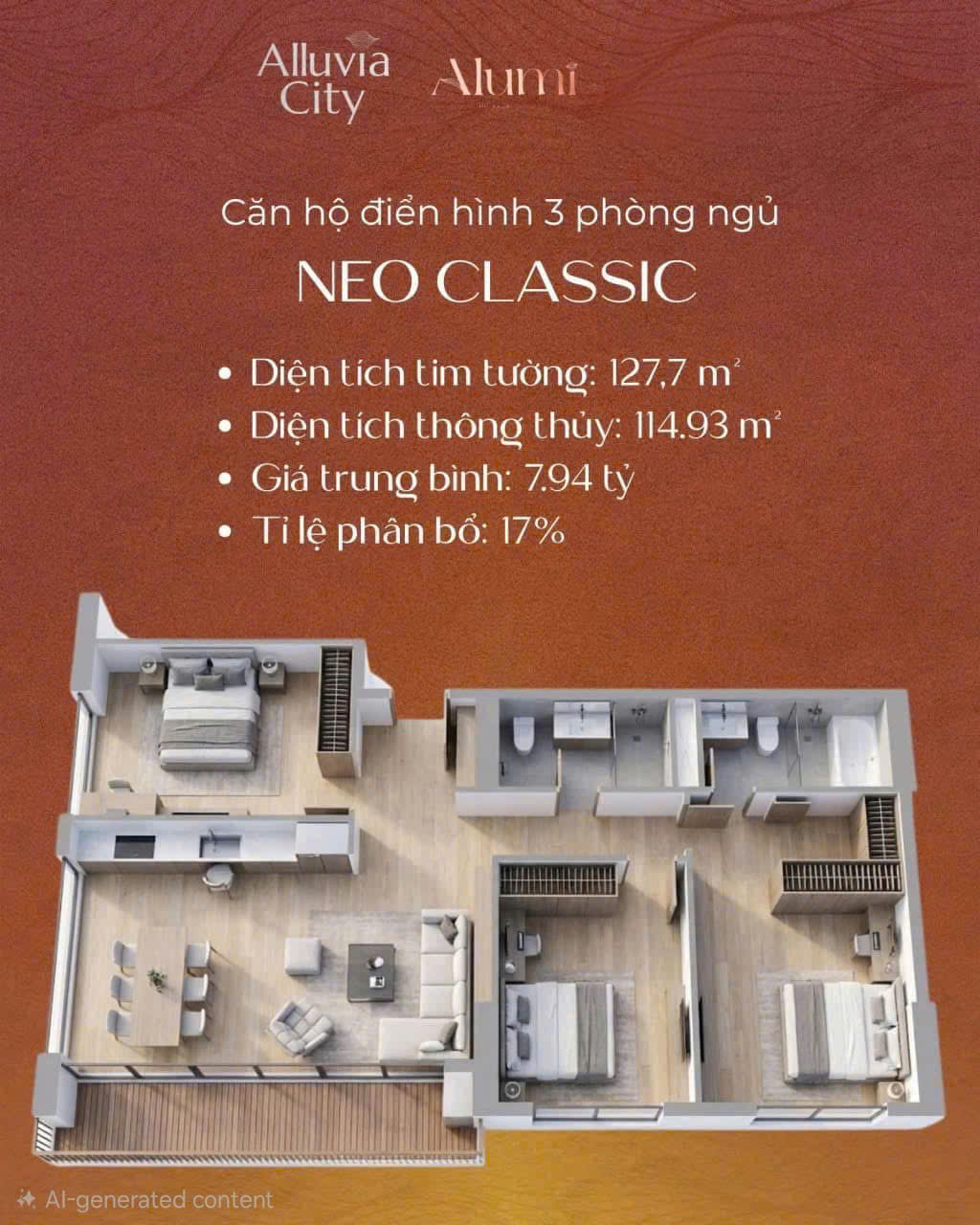 Căn 3 Phòng Ngủ
