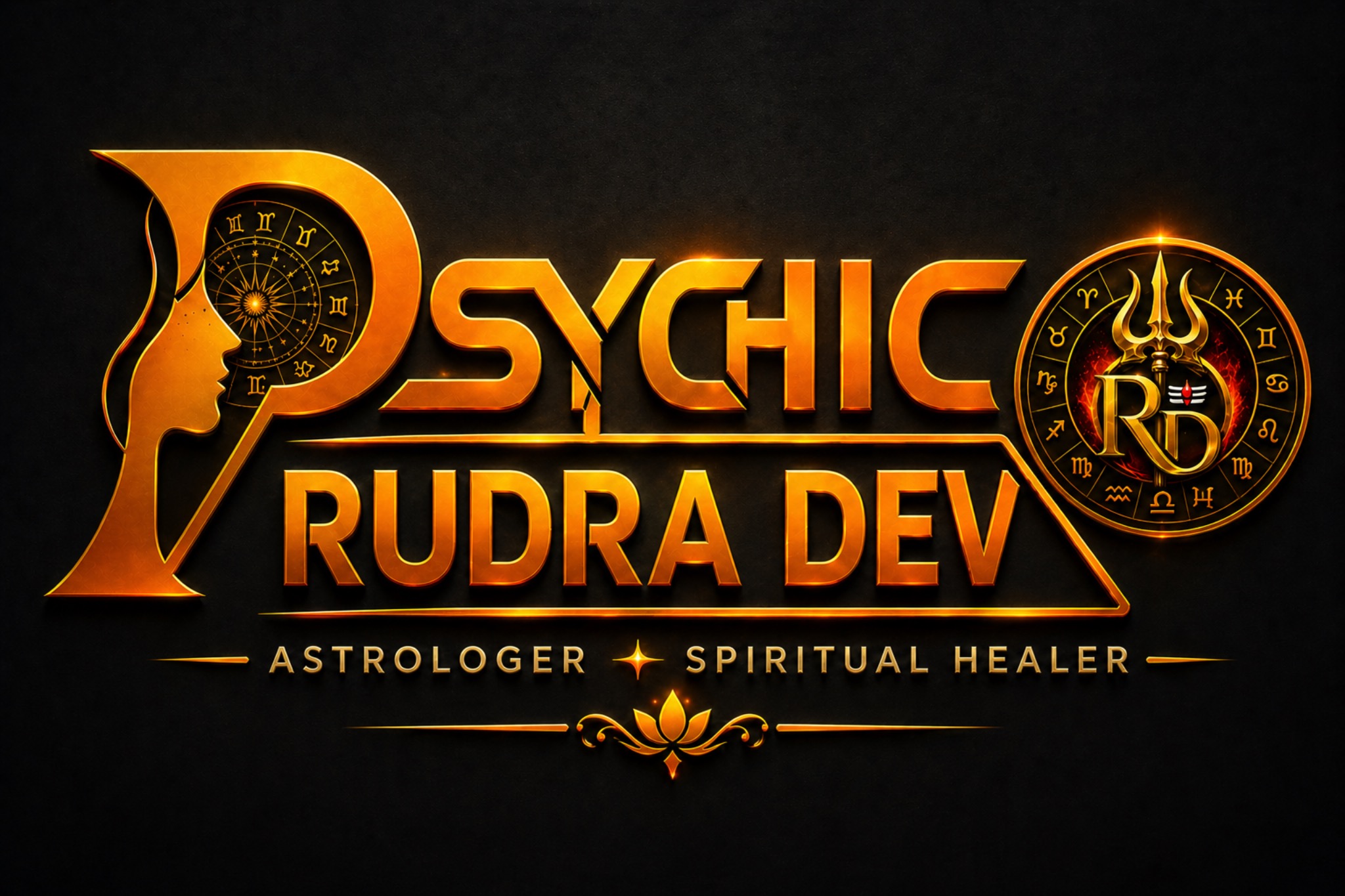 Psychic Rudra Dev Logo