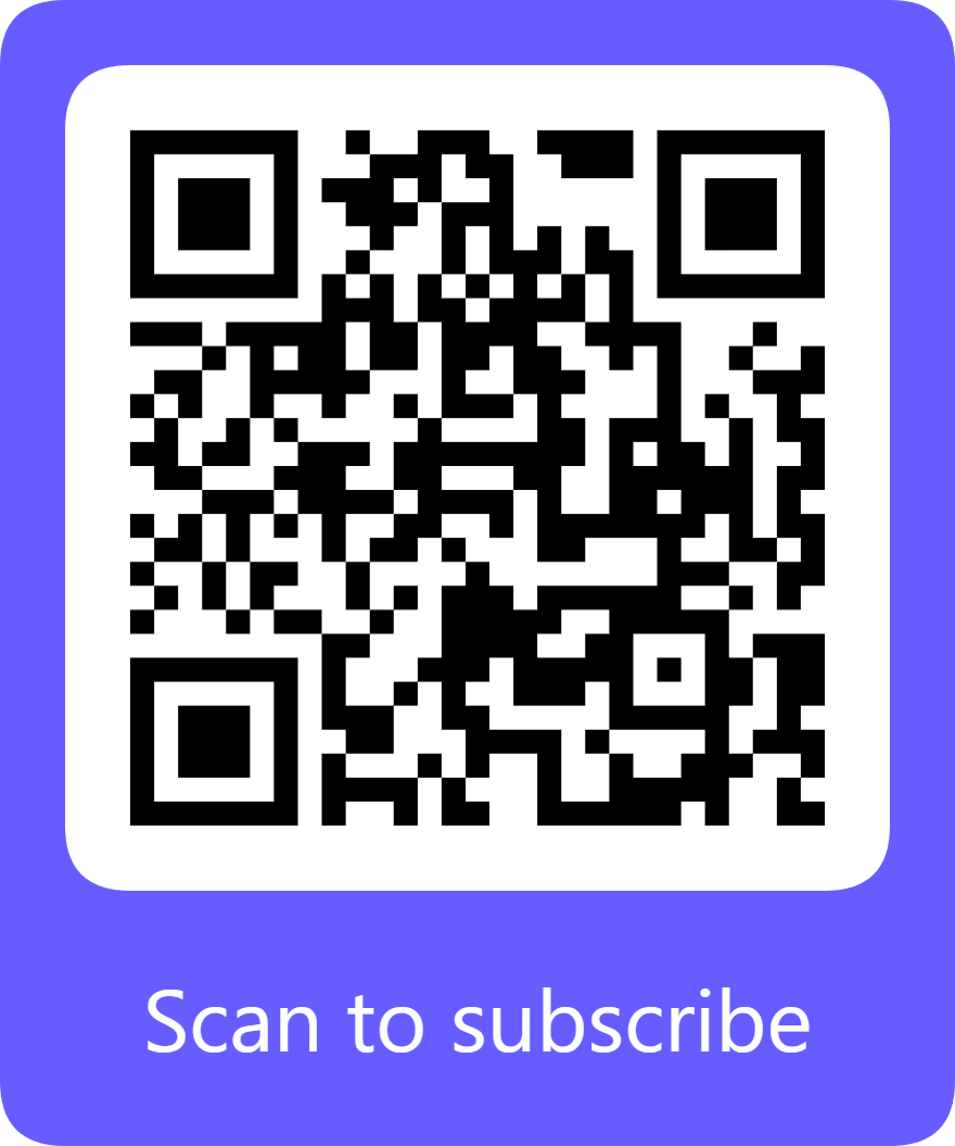 Scan to subscribe - Thursday Cohort