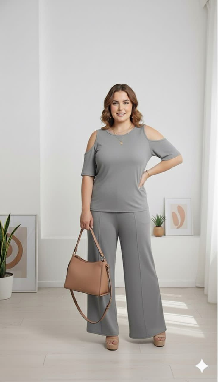 Conjunto Bota Ancha Casual