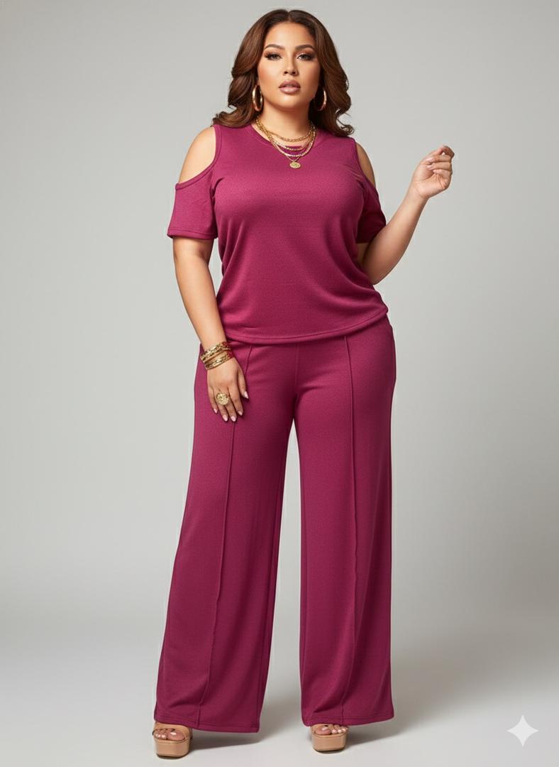 Conjunto Bota Ancha Casual