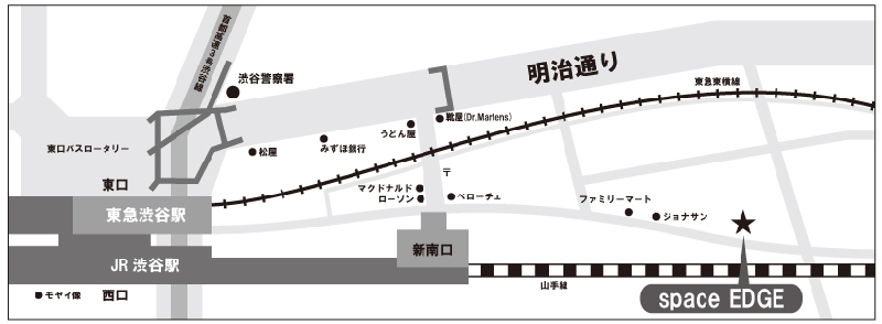渋谷・space EDGE 地図