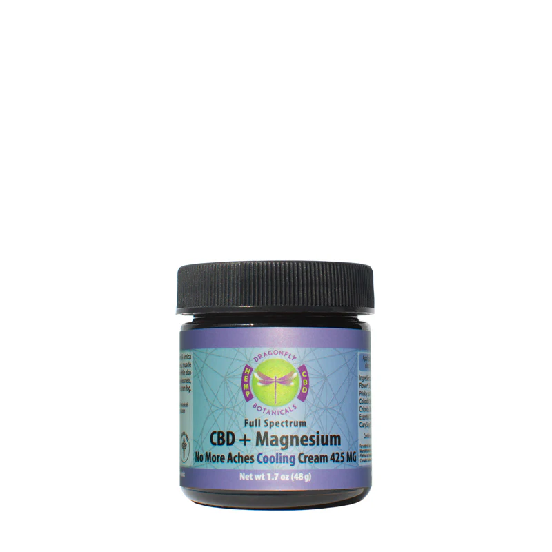 Dragonfly Botanicals CBD + Magnesium No More Aches Cooling Cream 425 MG