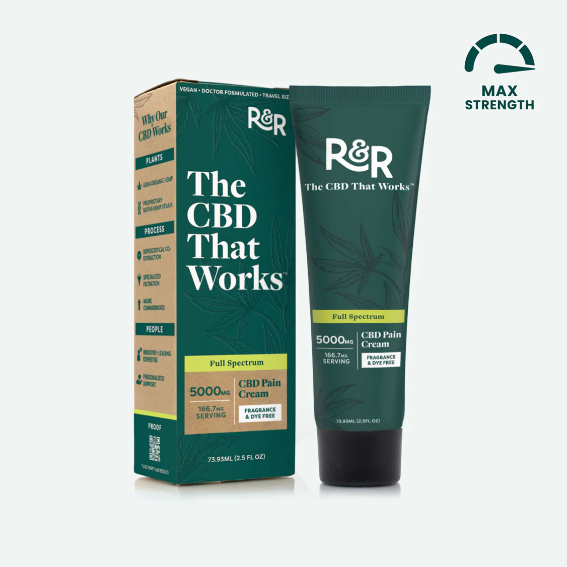 R&R The CBD That Works Full Spectrum CBD Pain Cream 5000 MG