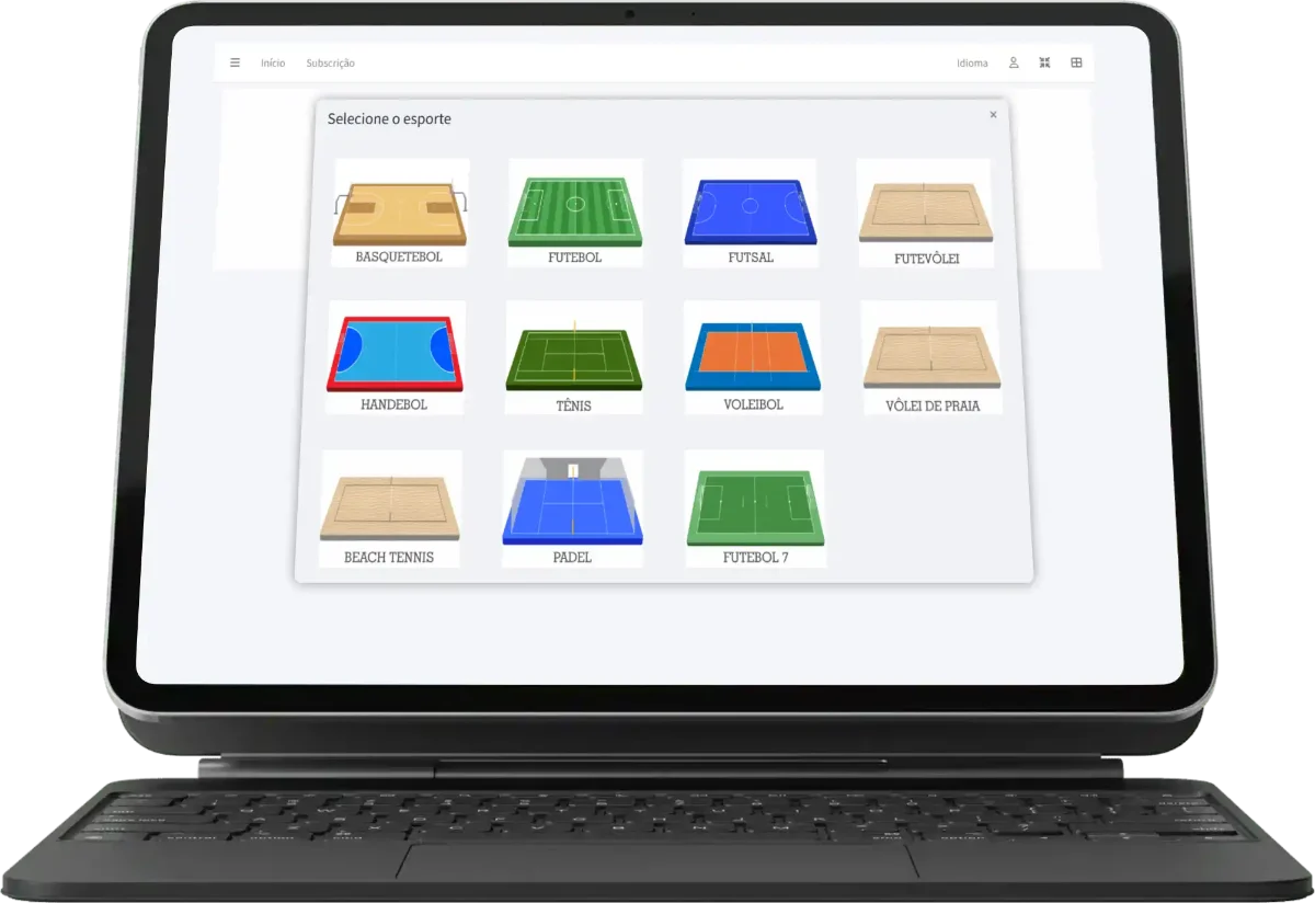 Interface do Planejador de Treino