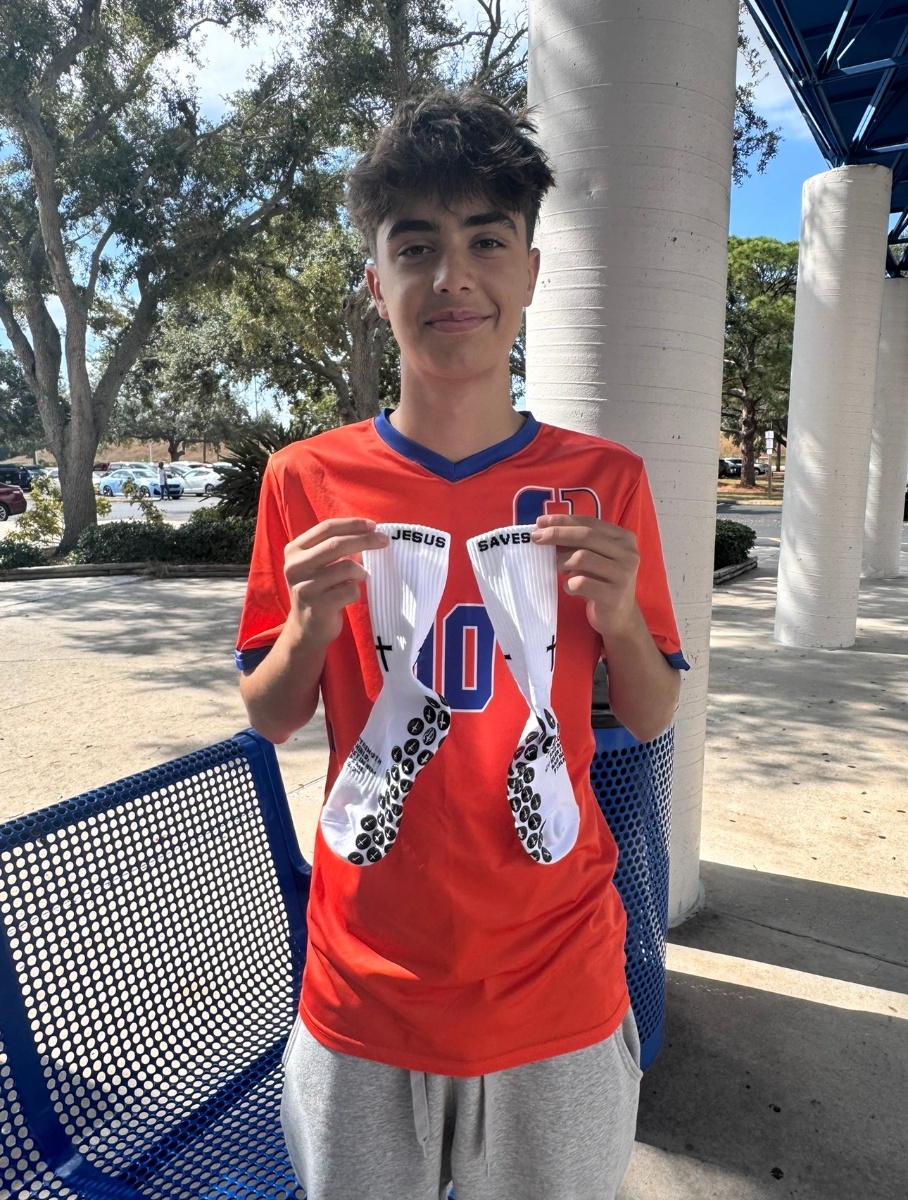 Customer using JSGripSocks