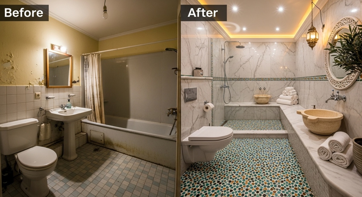 Türk Hamamı Dönüşümü - İzmir tadilat