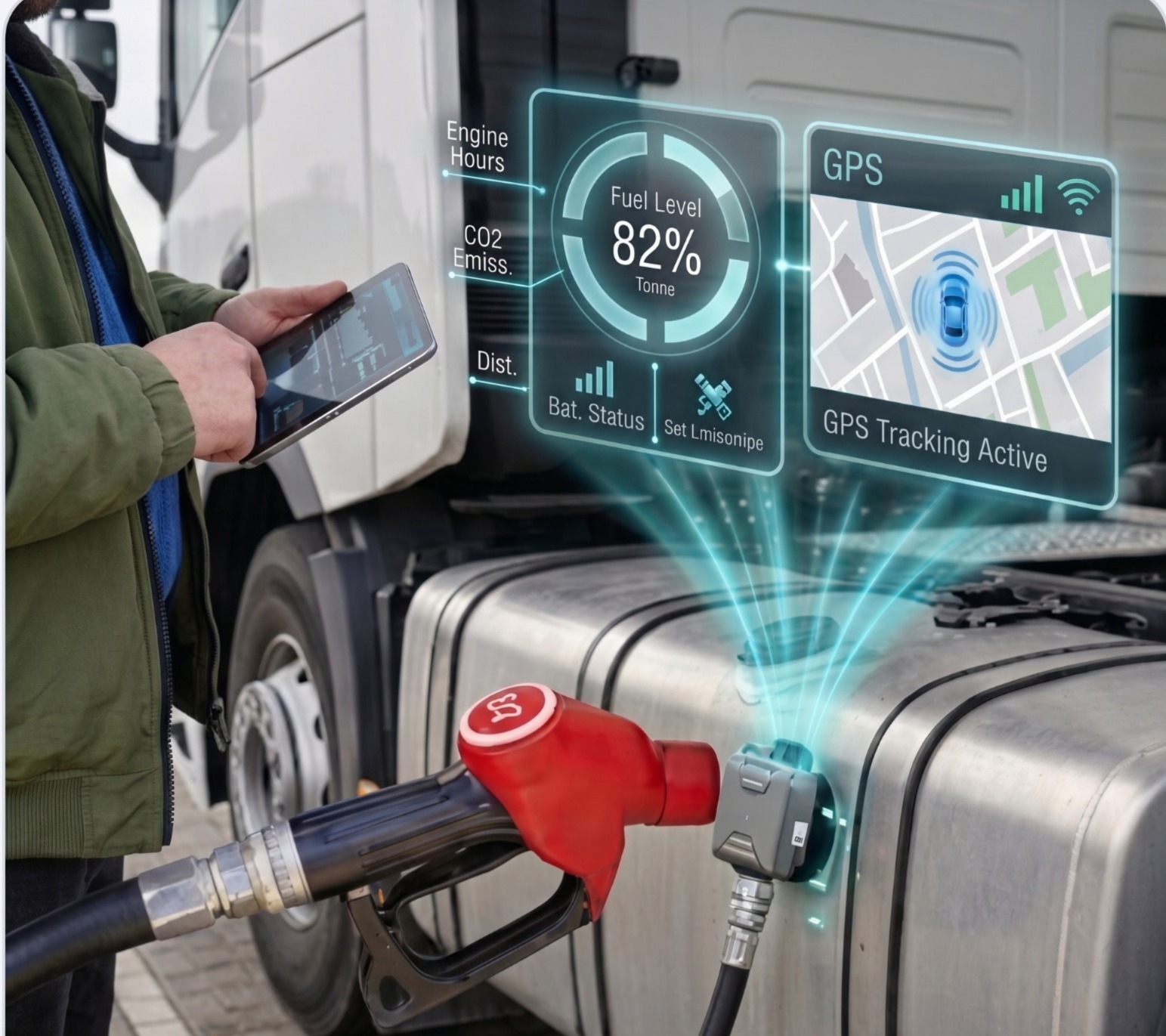 SENSOR DE COMBUSTIBLE CON GPS