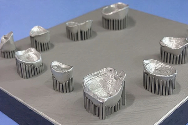 CoCr-krona på modell