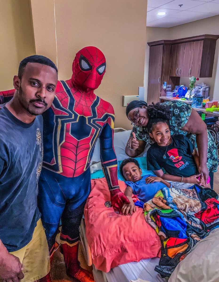 HERO Matthew with Spider-Man