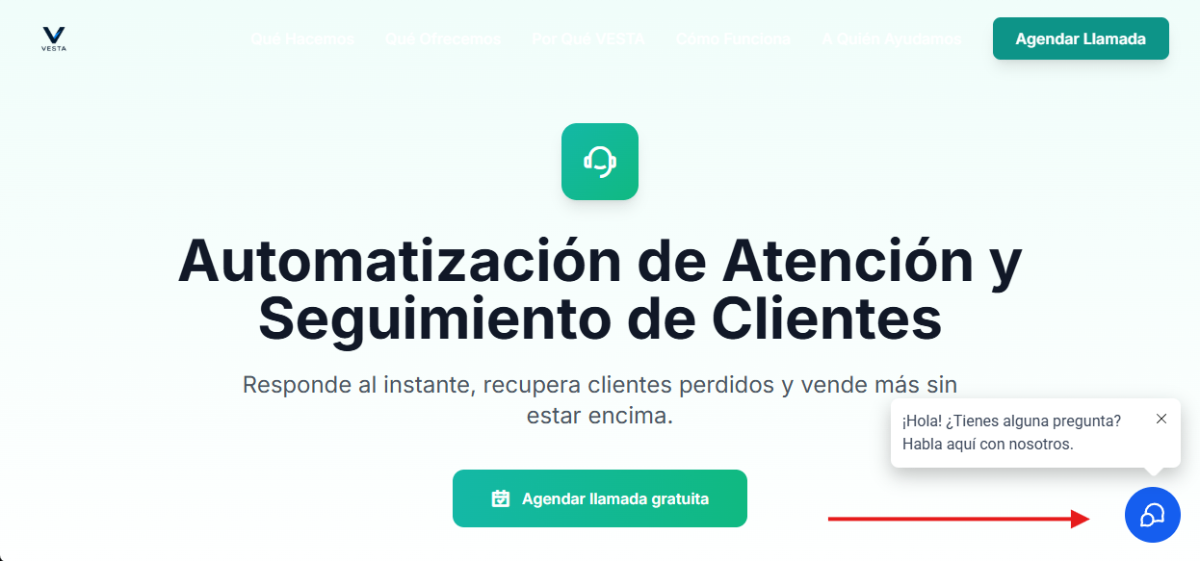Demo del sistema de atención automática